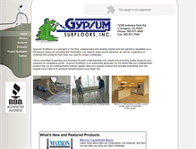 Tablet Screenshot of gypsumsubfloors.com